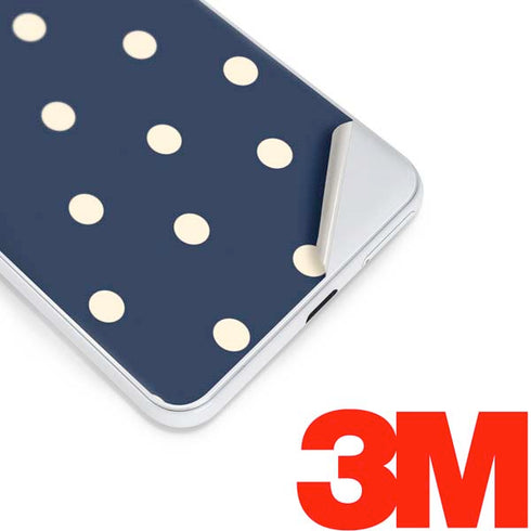 Blue and Cream Polka Dots Google Pixel 3 Skin